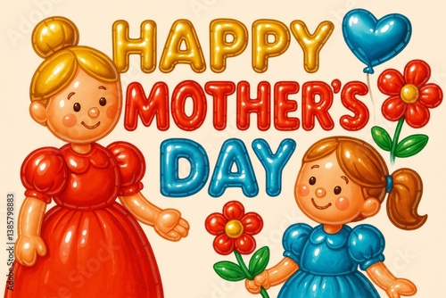 Celebrate Mothers Day With a Warm Hug and Colorful Decorations for a Special ...