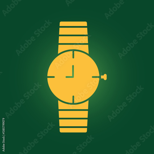 Wrist Watch trendy charming abstract vector illustration colorful useful design
