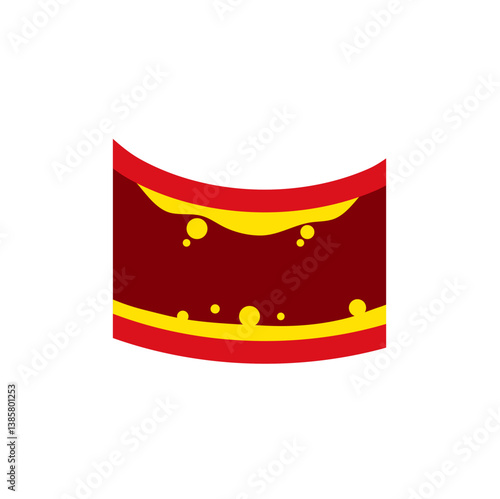 Artery with cholesterol plaque buildup vector illustration 