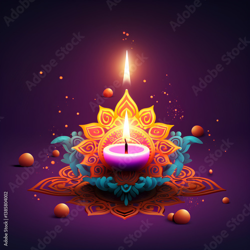 burning candle on a dark background