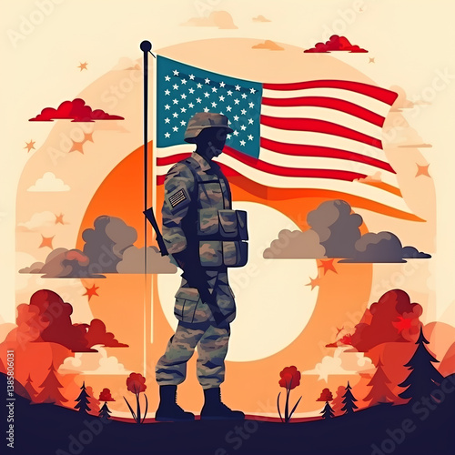 military soldier in the desert