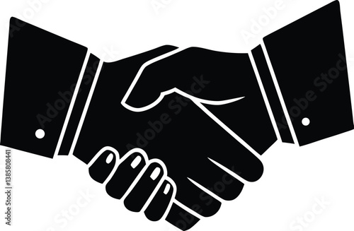 handshake vector illustration