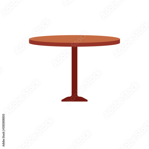 Wooden table vector. Table for cafe and home decor furniture, dining kitchen desk, restaurant and coffee tables. vector illustration.