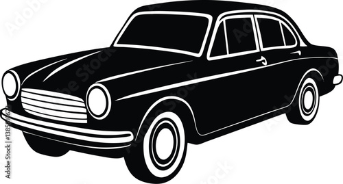 retro car vector.