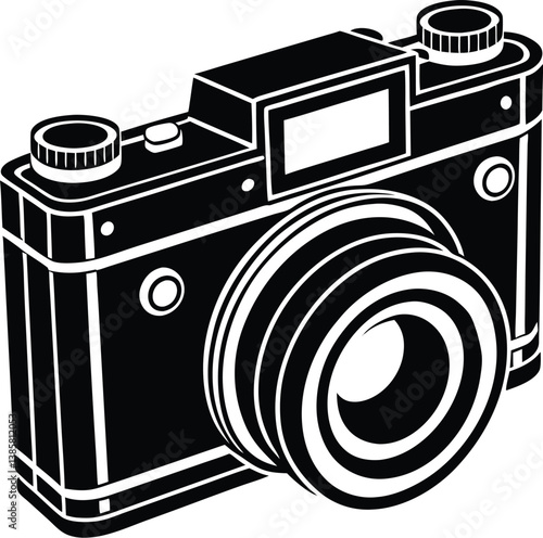 vintage camera illustration eps.