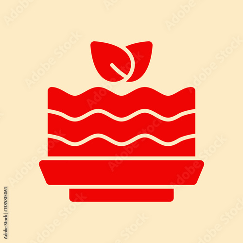 Lasagna trendy magnificent abstract vector illustration colorful useful design