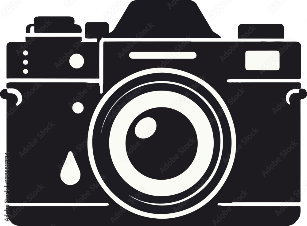 Photo camera vector silhouette Photo camera vector silhouette