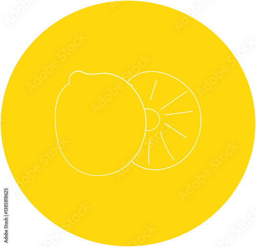 lemon slice icon