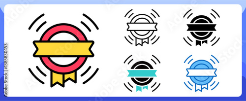 Brand Awareness Icon Business Opportunity and Planning Management Multi Style Design Vector Concept