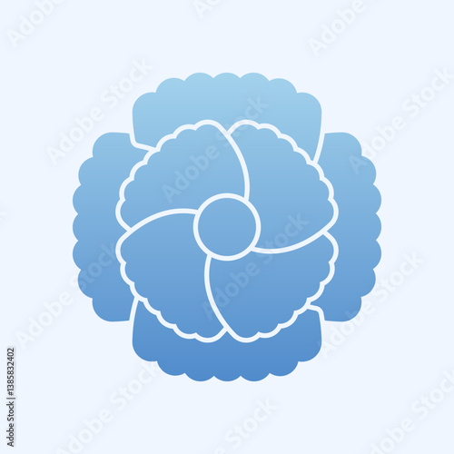 Carnation trendy art cute abstract vector illustration colorful useful design