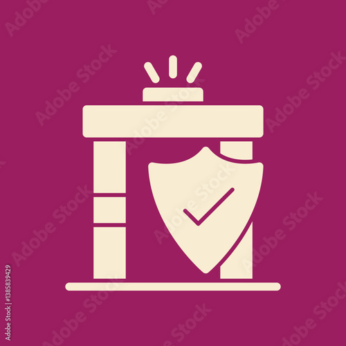 Security trendy art handsome abstract vector illustration colorful useful design