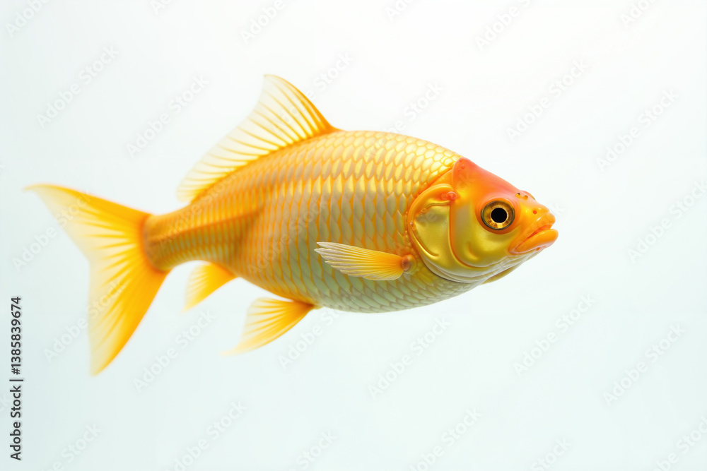 Goldfish on a white background Goldfish on a white background