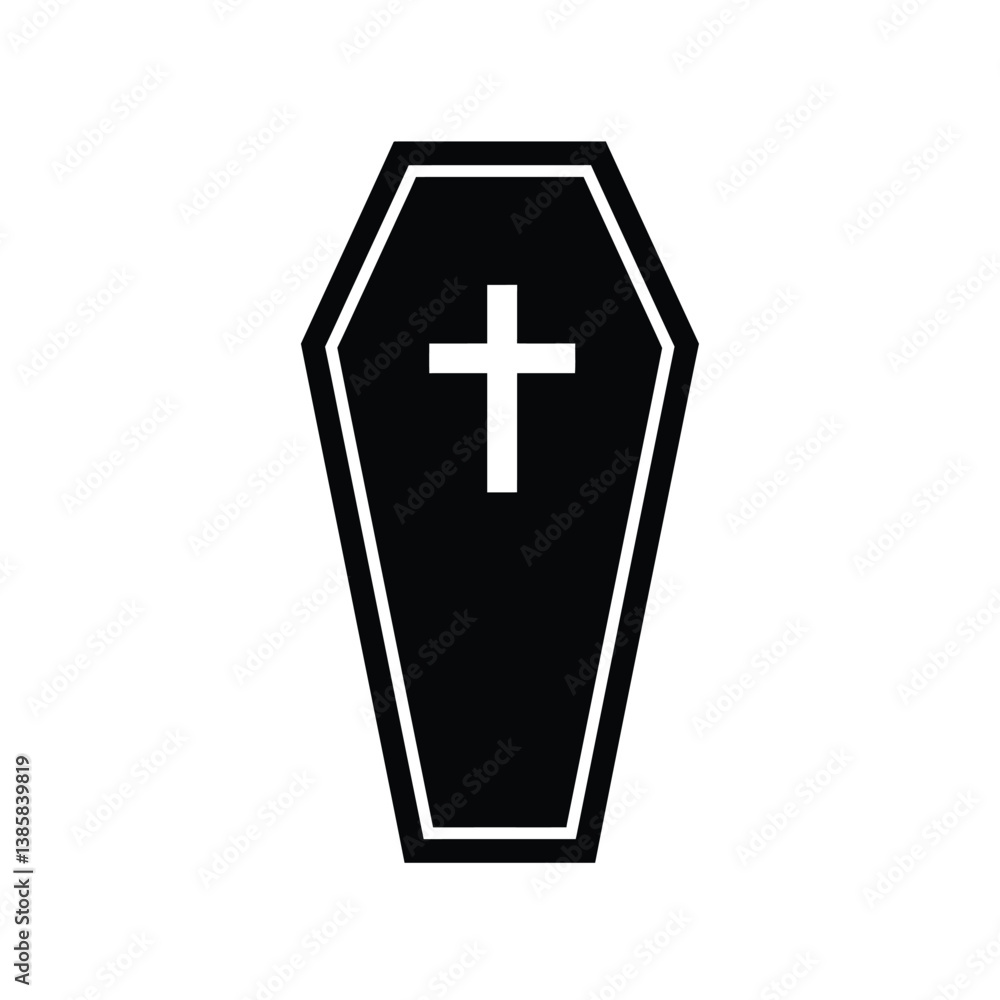 Fototapeta premium golden cross on black background