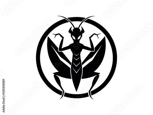 praying mantis silhouette