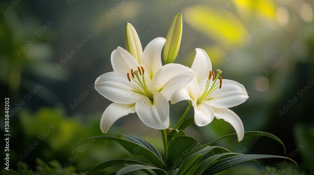Fototapeta premium White Lilies in Soft Light