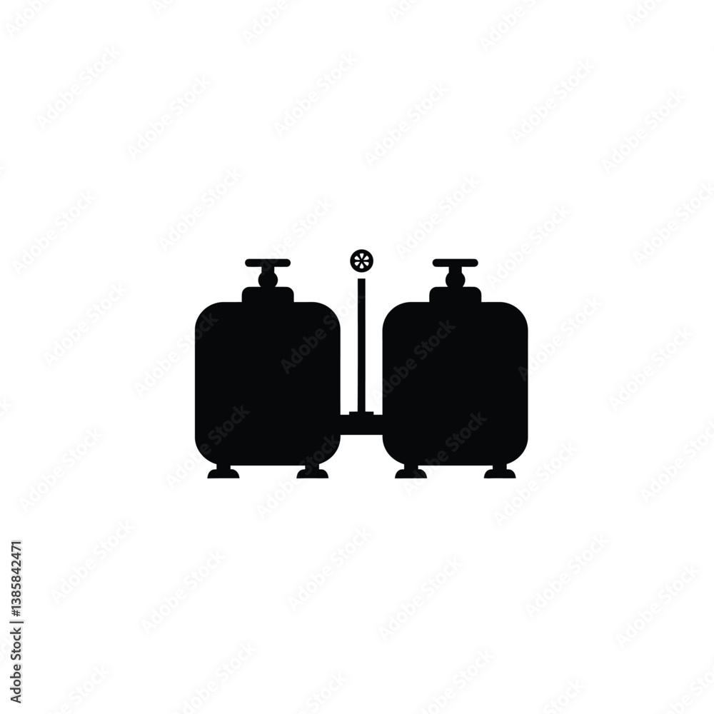 Fototapeta premium black gas pump