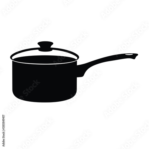 saucepan on a white background
