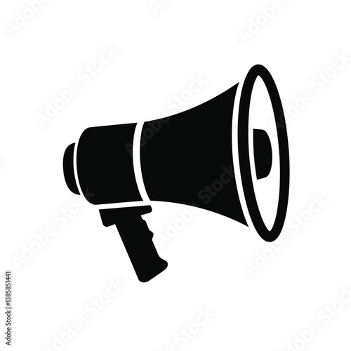 megaphone on white background