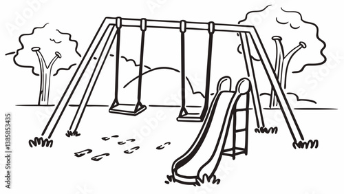  playground elements swings slide created with generative ai