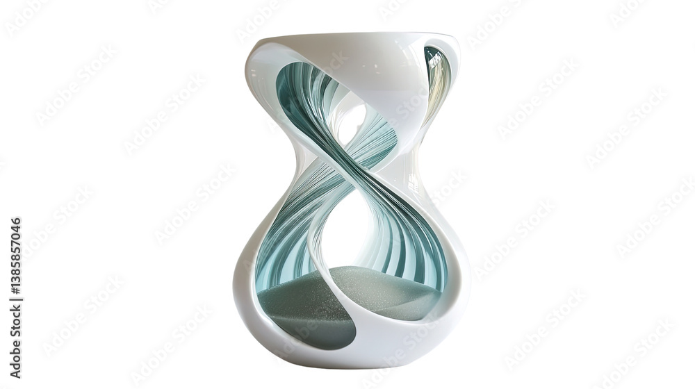 Hourglass with a futuristic design Hourglass with a futuristic design