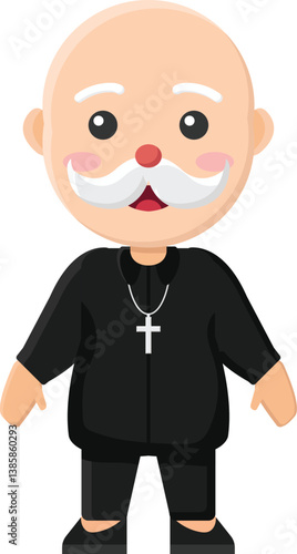 character christian priest cartoon pope god church father icon confession bible pastor faith holy
