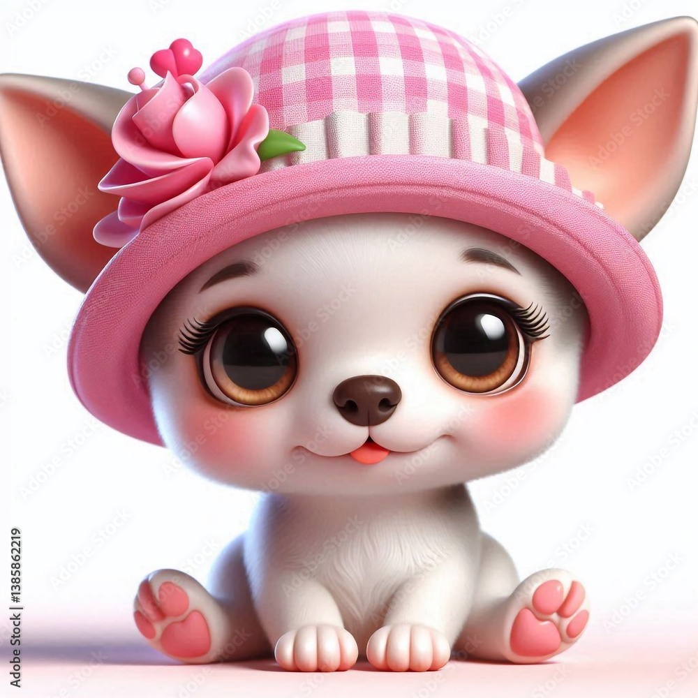 Fototapeta premium Chihuahua in pink