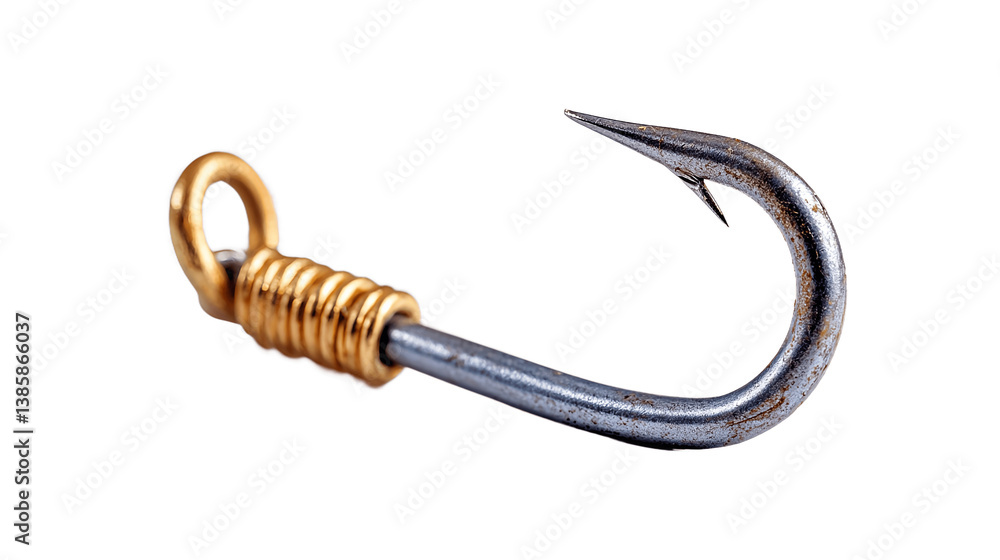 Single fishing hook metal isolated on transparent background png
Single fishing hook metal isolated on transparent background png