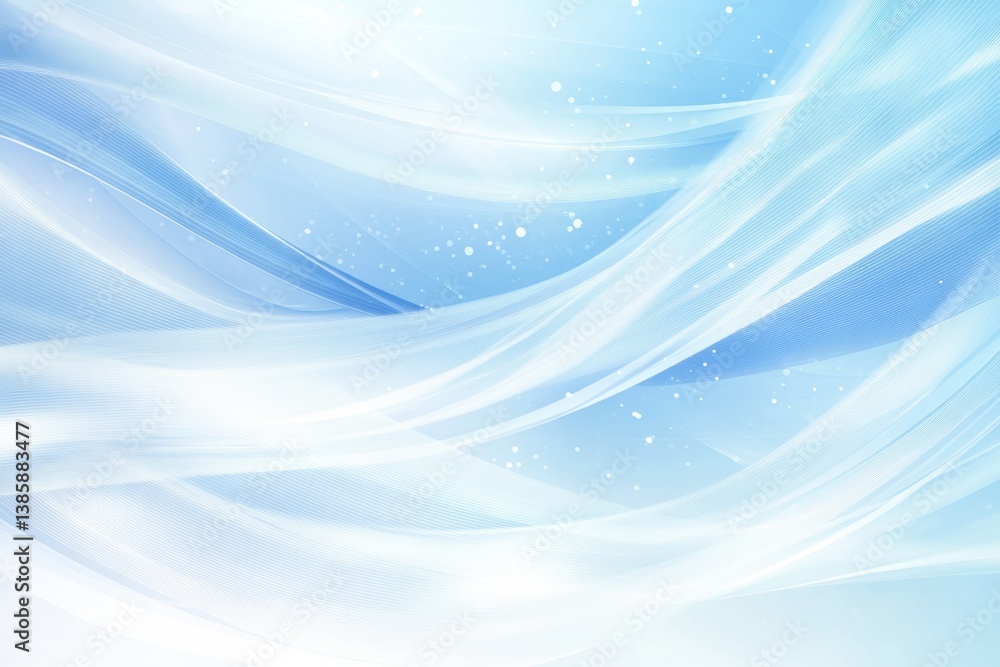 Ethereal light blue abstract background with flowing lines and delicate white specks creating a dreamy and serene atmosphere perfect for winter themes Ethereal light blue abstract background with flowing lines and delicate white specks creating a dreamy and serene atmosphere perfect for winter themes