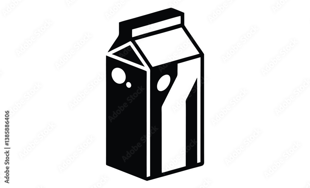 milk carton shape silhouette milk carton shape silhouette