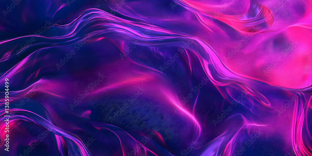 Neon Fluid Waves in Pink and Purple - Abstract Futuristic Texture Neon Fluid Waves in Pink and Purple - Abstract Futuristic Texture