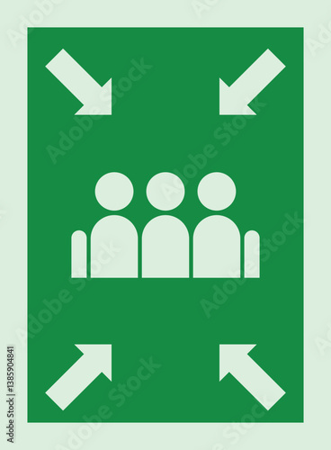 Assembly Point, Emergency Signboard, Evacuation Sign