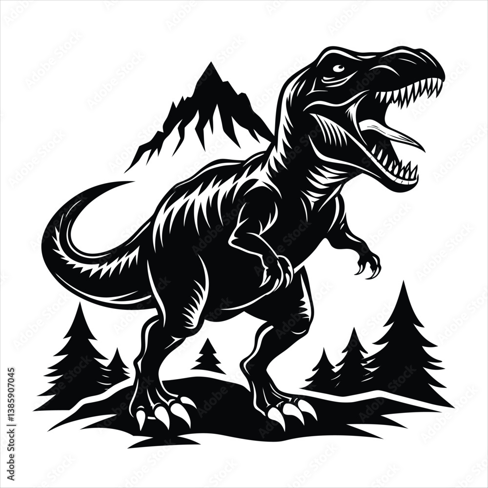 dinosaur silhouette vector style dinosaur silhouette vector style