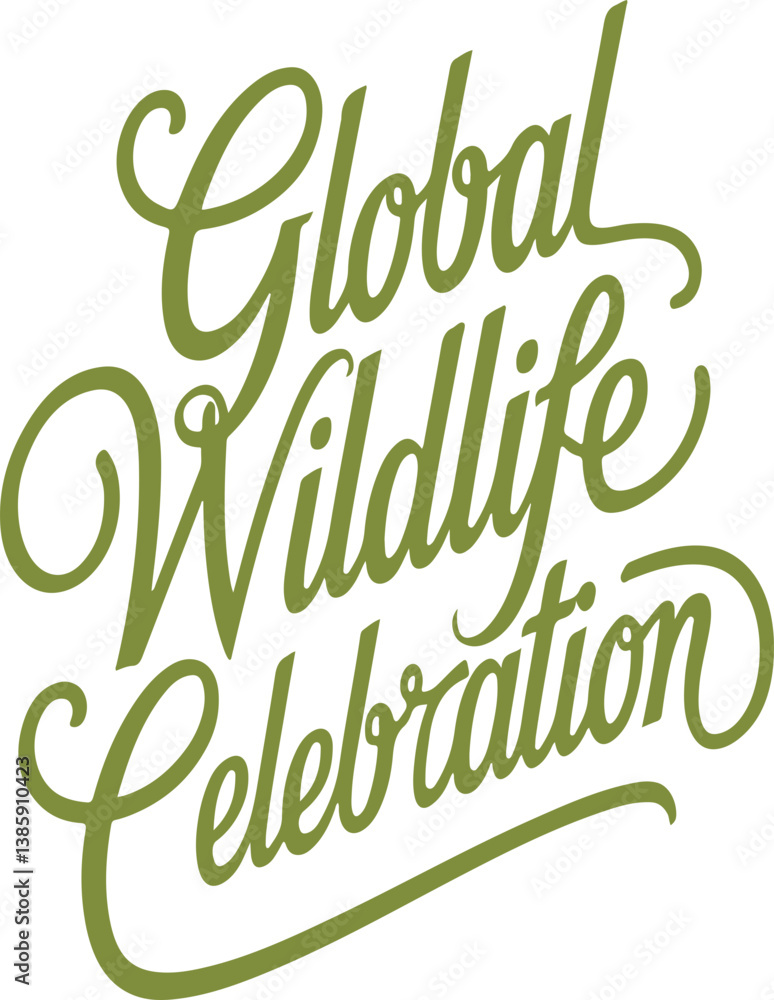 Fototapeta premium Global Wildlife Celebration.