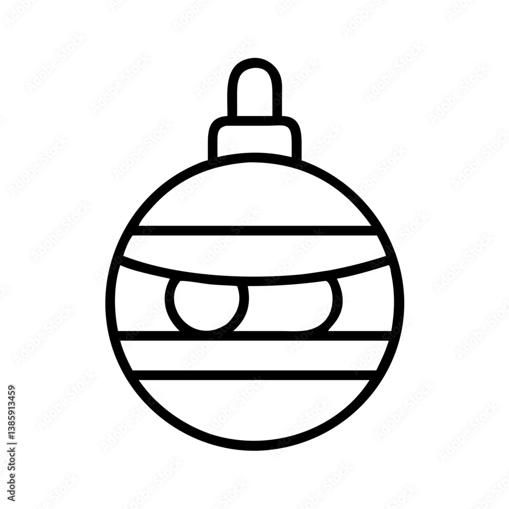 Fototapeta premium Download christmas mummy ornament svg vector file for cricut and silhouette projects free design element