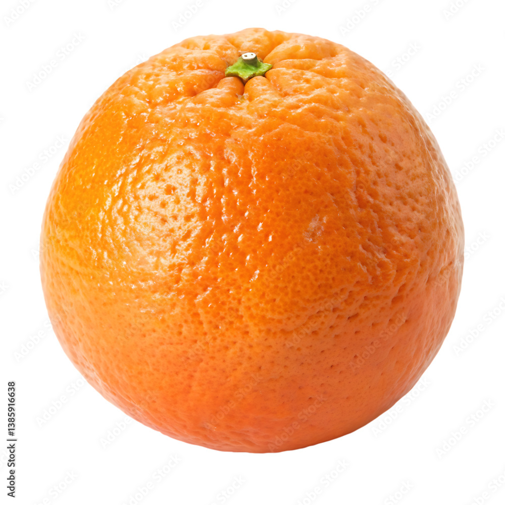 A whole tangor isolated on a transparent background A whole tangor isolated on a transparent background