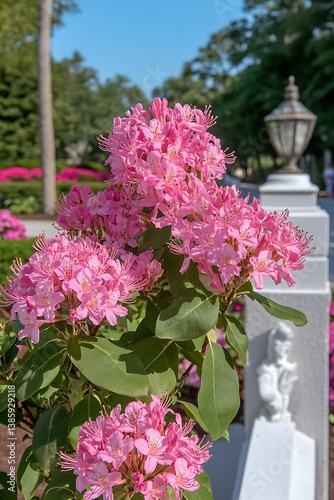 Wallpaper Mural Pink Azaleas Garden Pathway Torontodigital.ca