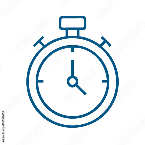 Free Download Stopwatch icon in outline style - GFXLoad