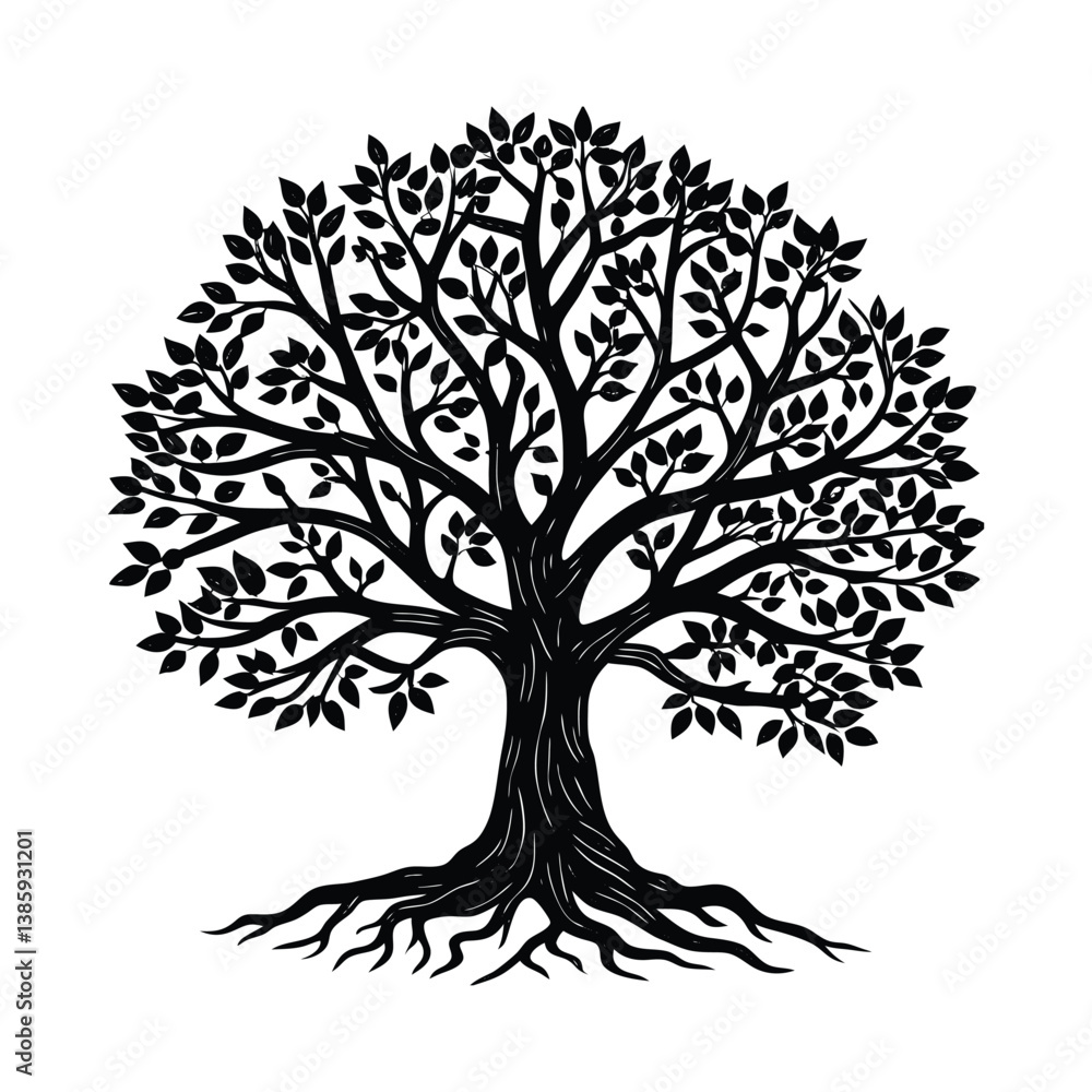 Obraz premium tree with roots