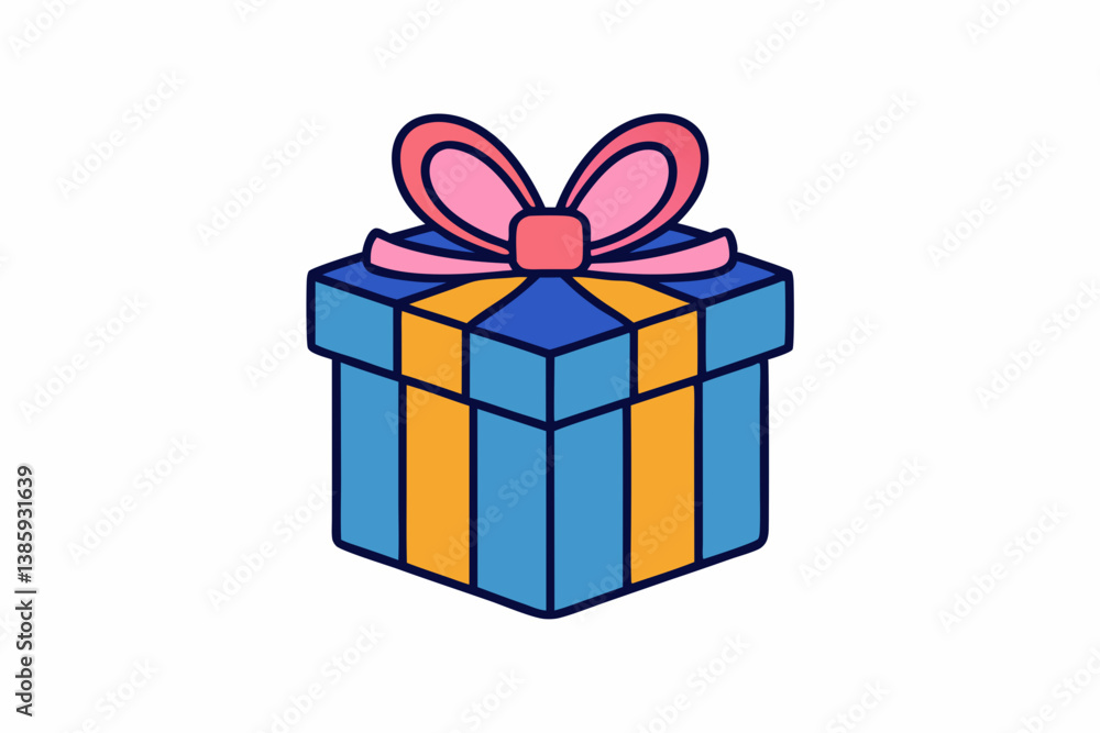 Obraz premium gift box isolated on white background