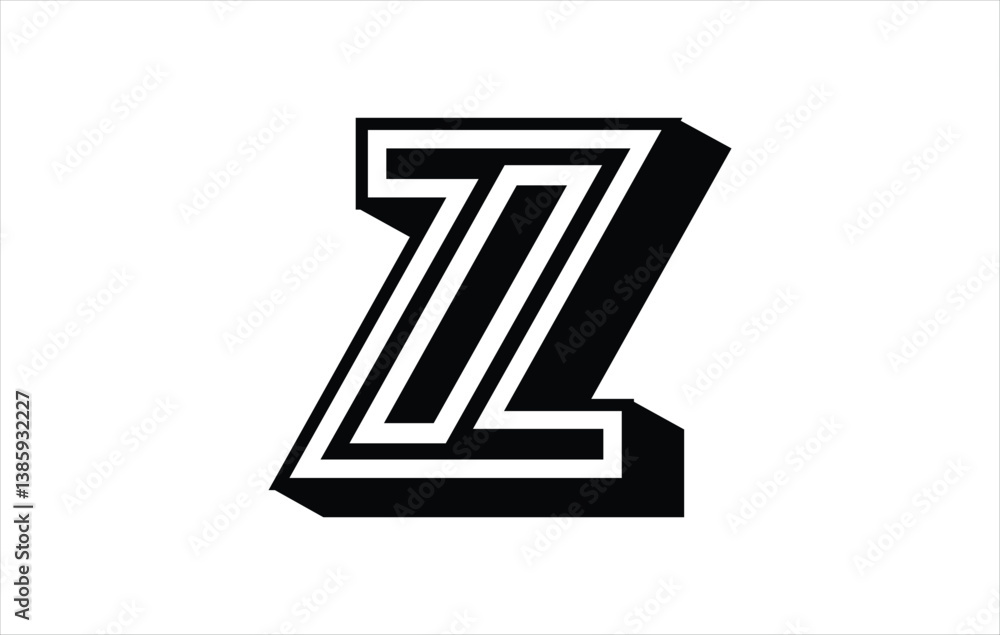 Fototapeta premium Elegant Letter Z logo Vector Template Initial Letter Z Logo Design. Creative And Modern Z logo