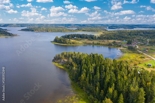 Karelian isthmus. Lakes Rus...