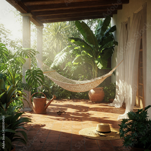 tropical garden #1385934438