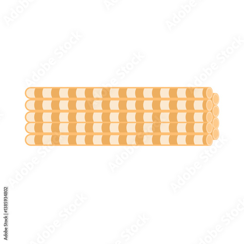 Collagen fibers. Vector illustration.