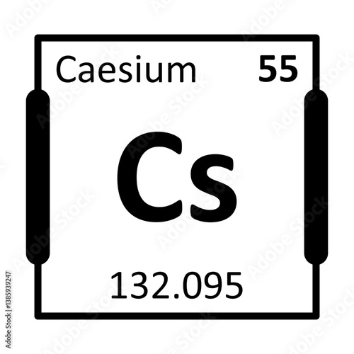 Caesium Bold Black Icon