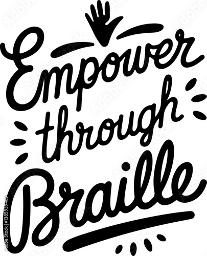 Empowering Lives Through Braille A Captivating Visual Journey.