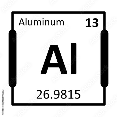 Aluminum Bold Black Icon