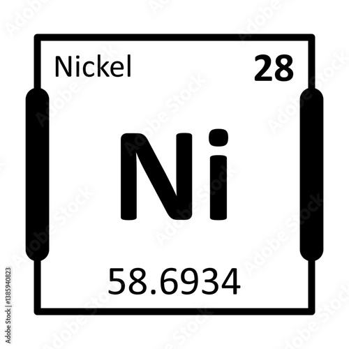 Nickel Bold Black Icon