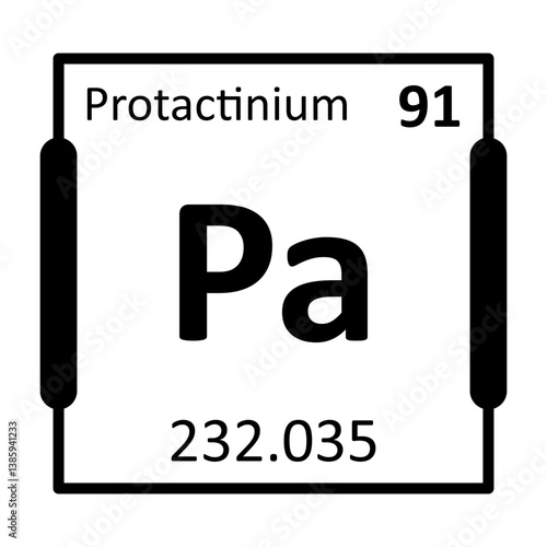 Protactinium Bold Black Icon