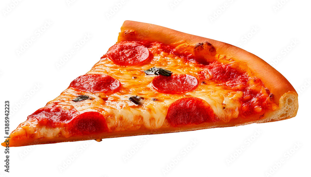 slice of pizza on white background slice of pizza on white background