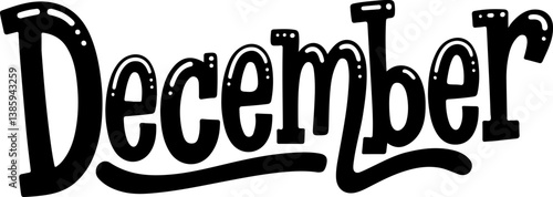 December Handwritten Lettering.